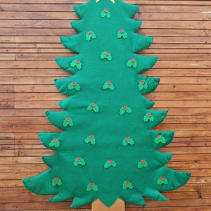 Filc díszíthető fenyő - adventi naptár - karácsony - adventi díszek - adventi naptár - Meska.hu