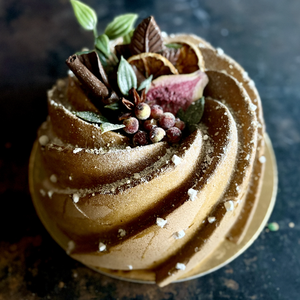 Dekor kuglóf , Karácsony, Karácsonyi lakásdekoráció, Karácsonyi lakásdíszek, Festett tárgyak, MESKA