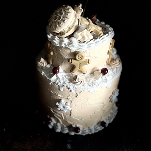 Karácsonyi torta replika - karácsony - karácsonyi lakásdekoráció - karácsonyi lakásdíszek - Meska.hu