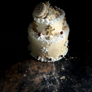 Karácsonyi torta replika - karácsony - karácsonyi lakásdekoráció - karácsonyi lakásdíszek - Meska.hu