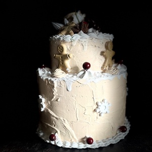 Karácsonyi torta replika - karácsony - karácsonyi lakásdekoráció - karácsonyi lakásdíszek - Meska.hu