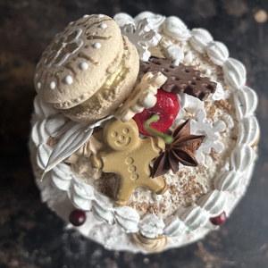 Mézis Karácsonyi torta replika - karácsony - karácsonyi lakásdekoráció - ünnepi asztaldekoráció - Meska.hu