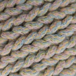 Horgolt kosártáska zsinórfonalból multikolor pastel színben - táska & tok - kosár - Meska.hu