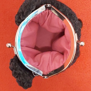 Mini horgolt cica pénztárca - táska & tok - pénztárca & más tok - aprópénztartó - Meska.hu