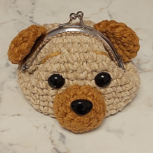 Mini horgolt mackó pénztárca, Táska & Tok, Pénztárca & Más tok, Aprópénztartó, Horgolás, MESKA