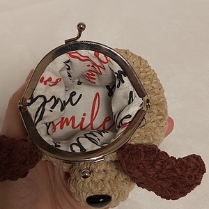 Mini horgolt kutya pénztárca - táska & tok - pénztárca & más tok - aprópénztartó - Meska.hu