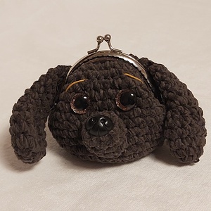 Horgolt nagyfülű kutya pénztárca, Táska & Tok, Pénztárca & Más tok, Aprópénztartó, Horgolás, MESKA