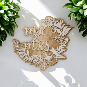 Esküvői háttérdísz MR és MRS - Meska.hu