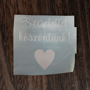 Matrica szett - esküvő - dekoráció - tábla & jelzés - Meska.hu
