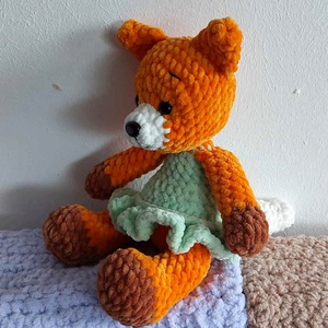 Huncutka - horgolt róka 28 cm - játék & sport - plüssállat & játékfigura - róka - Meska.hu Huncutka - horgolt róka 28 cm - játék & sport - plüssállat & játékfigura - róka - Meska.hu