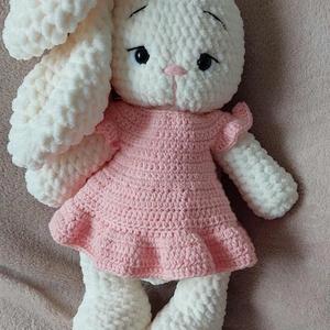 Nyuszi ruhában - 33 cm - játék & sport - plüssállat & játékfigura - nyuszi - Meska.hu