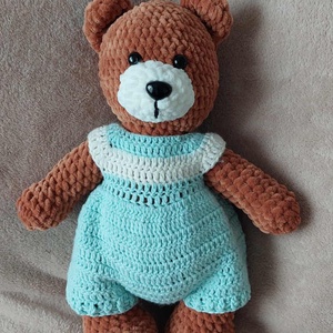 Maci ruhában - 33 cm, Játék & Sport, Plüssállat & Játékfigura, Maci, Horgolás, Varrás, MESKA