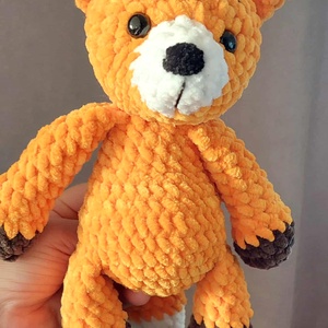 Horgolt róka - 25 cm, Játék & Sport, Plüssállat & Játékfigura, Róka, Horgolás, Varrás, MESKA