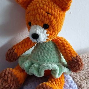 Horgolt róka - 25 cm - játék & sport - plüssállat & játékfigura - róka - Meska.hu