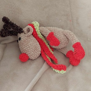 Horgolt Réni - 32 cm+az agancs - játék & sport - plüssállat & játékfigura - nyuszi - Meska.hu