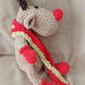 Horgolt Réni - 32 cm+az agancs - játék & sport - plüssállat & játékfigura - nyuszi - Meska.hu