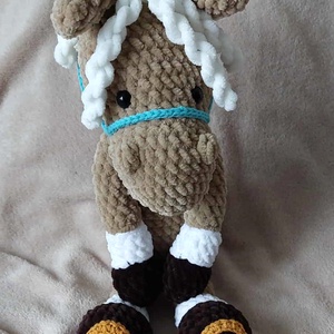 Horgolt lovacska - 40 cm  - játék & sport - plüssállat & játékfigura - ló - Meska.hu