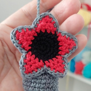 Demogorgon kulcstartó, Táska & Tok, Kulcstartó & Táskadísz, Kulcstartó, Horgolás, Varrás, MESKA