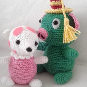 Horgolt -  Mazsola - játék & sport - plüssállat & játékfigura - malac - Meska.hu