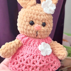 Nyuszi, ruhában, Játék & Sport, Plüssállat & Játékfigura, Nyuszi, Horgolás, Varrás, MESKA