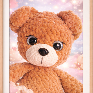 Horgolt maci, ruhával - játék & sport - plüssállat & játékfigura - maci - Meska.hu