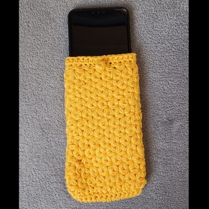 Horgolt Jázmin mintás telefon tartó , Táska & Tok, Pénztárca & Más tok, Telefontok, Horgolás, MESKA