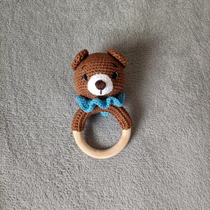 Horgolt csörgő maci, Játék & Sport, Plüssállat & Játékfigura, Maci, Horgolás, MESKA