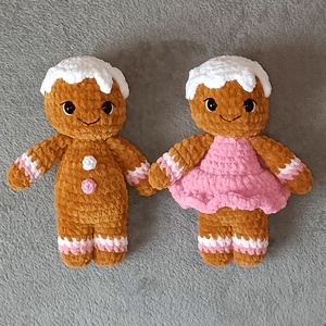 Horgolt rózsaszín mézeskalácsok - Meska.hu