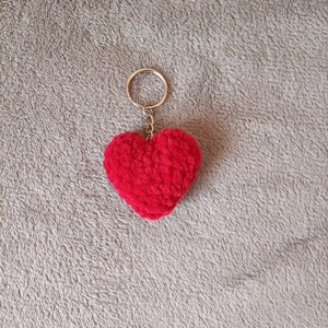 Horgolt bordó szivecske kulcstartó , Táska & Tok, Kulcstartó & Táskadísz, Kulcstartó, Horgolás, MESKA