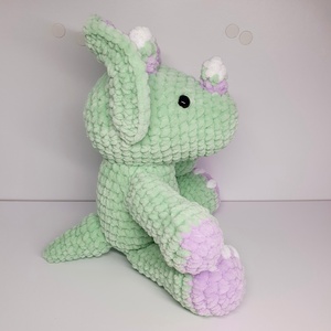 Horgolt amigurumi plüss dínó  - játék & sport - plüssállat & játékfigura - plüss dínók - Meska.hu