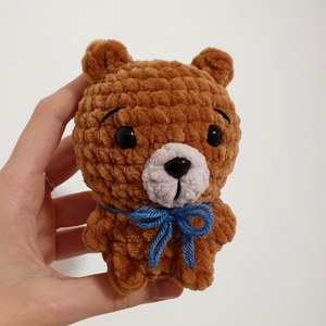 Horgolt amigurumi plüss mini maci pár - játék & sport - plüssállat & játékfigura - maci - Meska.hu