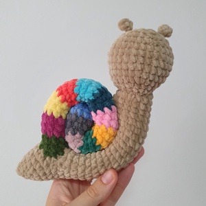 Horgolt amigurumi plüss csiga  - játék & sport - plüssállat & játékfigura - más figura - Meska.hu