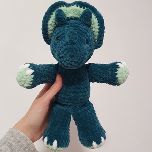 Horgolt amigurumi plüss dínó  - játék & sport - plüssállat & játékfigura - plüss dínók - Meska.hu