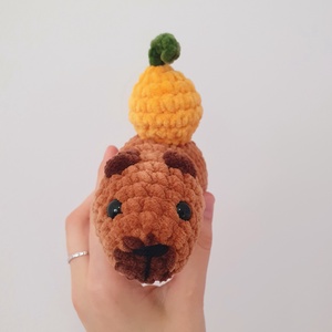 Horgolt amigurumi plüss kapibara - játék & sport - plüssállat & játékfigura - más figura - Meska.hu