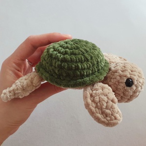 Horgolt amigurumi plüss teknős - játék & sport - plüssállat & játékfigura - más figura - Meska.hu