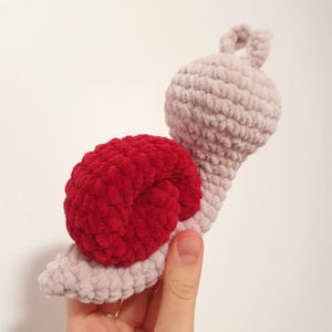 Horgolt amigurumi plüss csiga - játék & sport - plüssállat & játékfigura - csiga - Meska.hu
