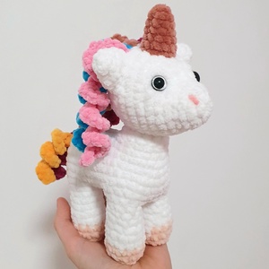 Horgolt amigurumi unikornis - Meska.hu