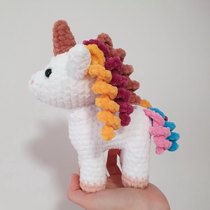 Horgolt amigurumi unikornis - játék & sport - plüssállat & játékfigura - unikornis - Meska.hu