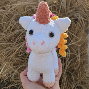 Horgolt amigurumi unikornis - játék & sport - plüssállat & játékfigura - unikornis - Meska.hu