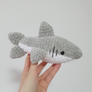 Horgolt amigurumi plüss cápa - játék & sport - plüssállat & játékfigura - más figura - Meska.hu