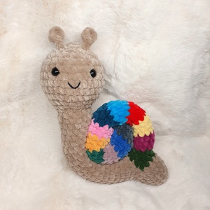 Horgolt amigurumi plüss csiga - Meska.hu