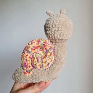 Horgolt amigurumi plüss csiga - játék & sport - plüssállat & játékfigura - csiga - Meska.hu