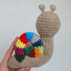 Horgolt amigurumi plüss csiga - játék & sport - plüssállat & játékfigura - csiga - Meska.hu