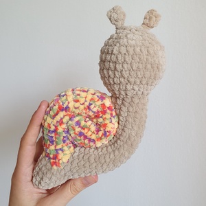 Horgolt amigurumi plüss csiga - játék & sport - plüssállat & játékfigura - csiga - Meska.hu