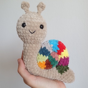 Horgolt amigurumi plüss csiga, Játék & Sport, Plüssállat & Játékfigura, Csiga, Horgolás, MESKA