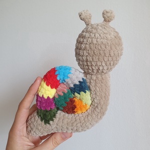 Horgolt amigurumi plüss csiga - játék & sport - plüssállat & játékfigura - csiga - Meska.hu