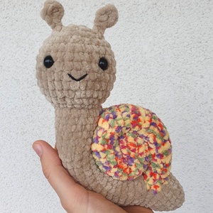 Horgolt amigurumi plüss csiga - Meska.hu