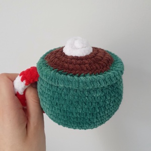 Horgolt forró csoki / kávé - játék & sport - plüssállat & játékfigura - más figura - Meska.hu