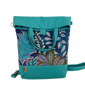 SuziartBag Türkiz mintás 2in1 hátizsák, Táska & Tok, Kézitáska & válltáska, Válltáska, , MESKA