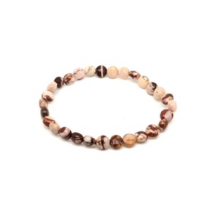 Jáspis Cappuccino fazettált korong karkötő 6x4mm, Ékszer, Karkötő, Ásványkarkötő, , MESKA